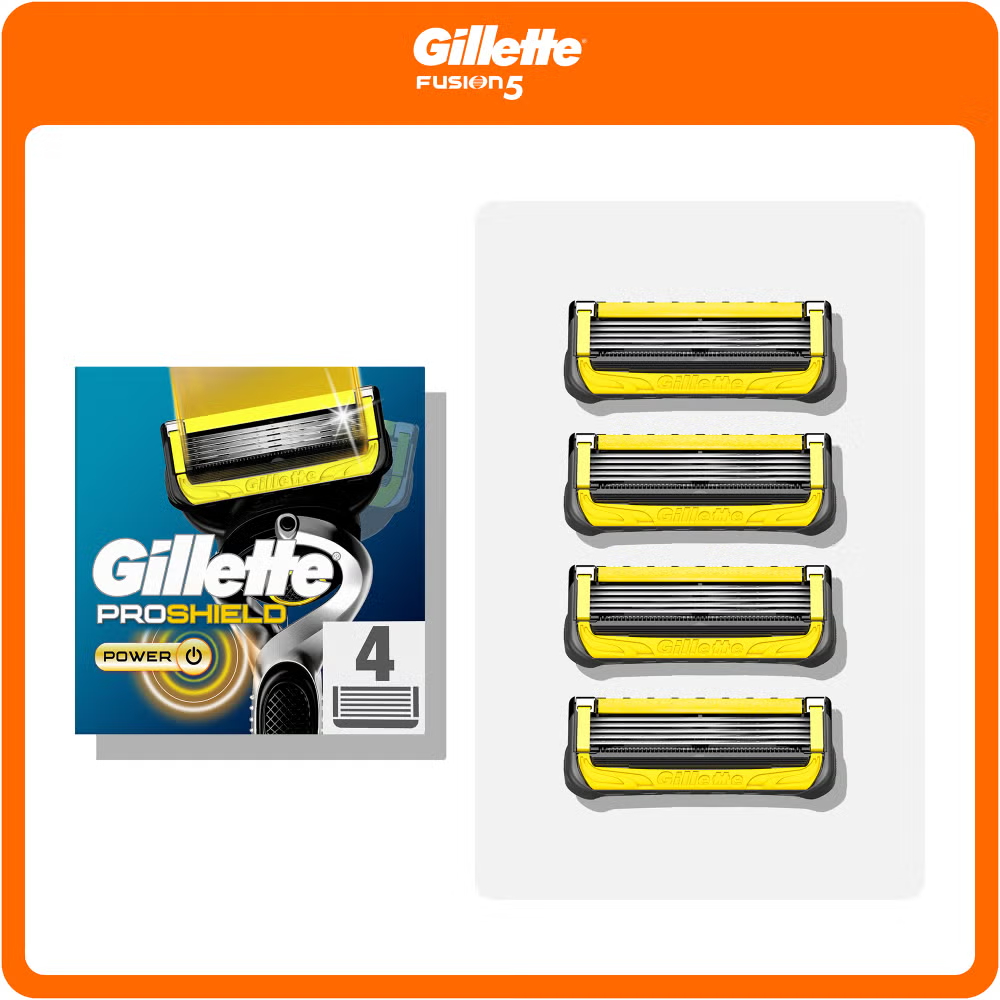 Gillette ProShield Power Razor Blade Refills, 4 Pack Image 1