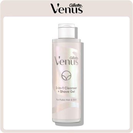 Gillette Venus 2-in-1 Cleanser and Shaving Gel for Pubic Hair and Skin (190ml)
