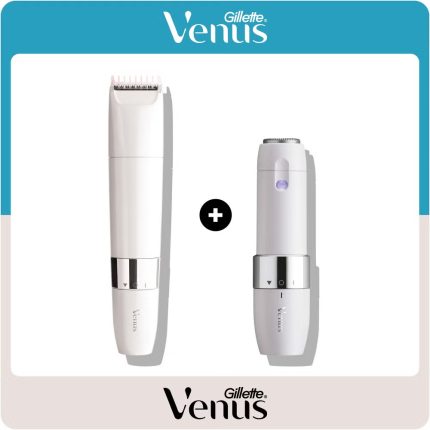Gillette Venus Dermaplaning & Pubic Hair Gentle Trimmer Shaving Kit