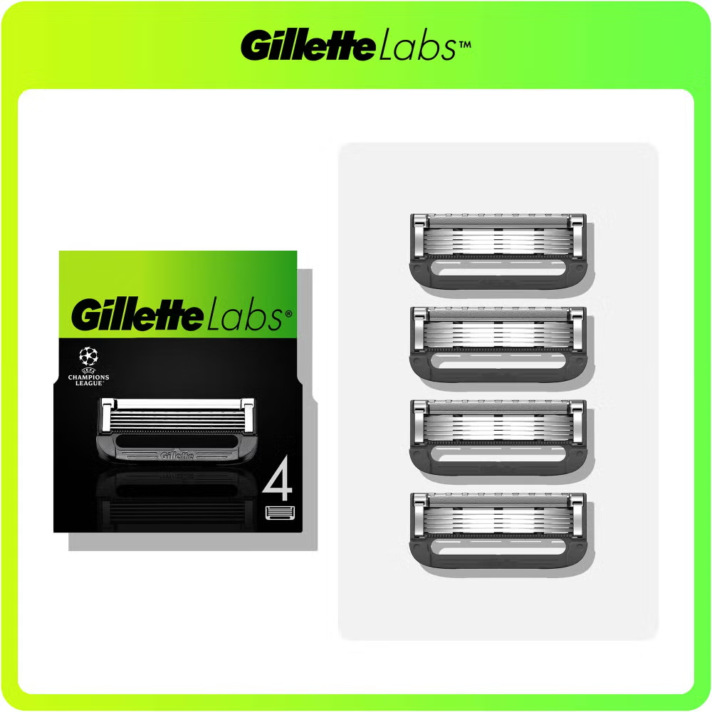 GilletteLabs with Exfoliating Bar and Heated Razor Blades Refill Packs (4 pack) Image 1