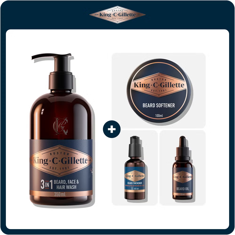 King C. Gillette Beard Care Full Regime Image 1