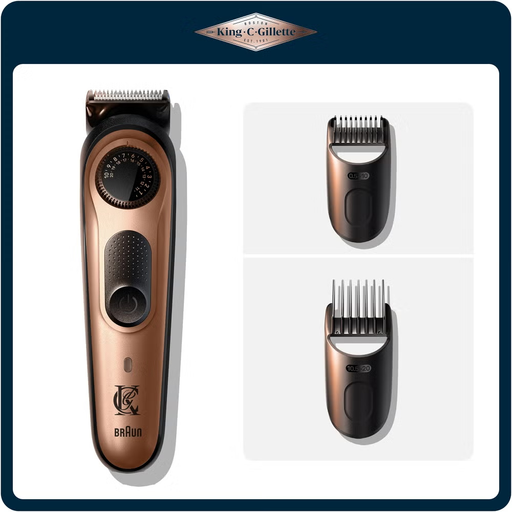 King C. Gillette Trimmer Pro with 2 Combs & Brush Image 1